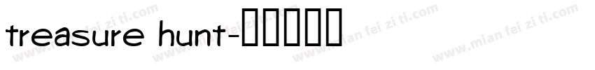 treasure hunt字体转换